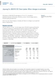 Data Update: Minor changes to estimates