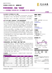19年报及20年一季报点评:转型效果渐显,受益“新基建”
