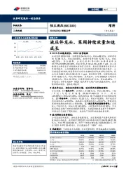 2019&20Q1财报点评：液压件龙头，泵阀持续放量加速成长