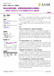 2019年年报暨2020年一季报点评：深化主业降本提效，新型复合肥业务助力长期增长