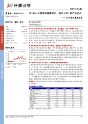 公司首次覆盖报告:2020Q1业绩保持稳健增长,看好GPU国产化龙头