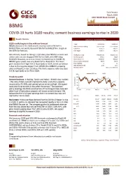 COVID-19 hurts lQ20 results; cement business earnings to rise in 2020