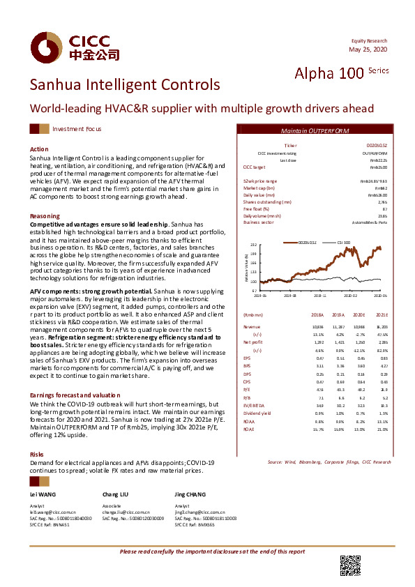 World-leading HVAC&R supplier with multiple growth drivers ahead