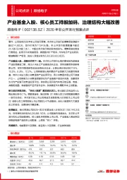 2020年非公开发行预案点评：产业基金入股、核心员工持股加码，治理结构大幅改善