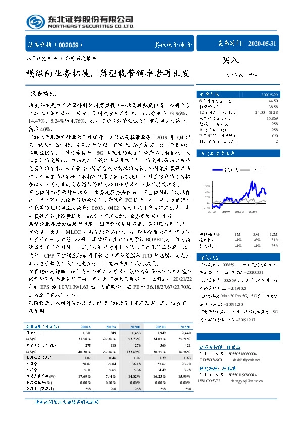 横纵向业务拓展，薄型载带领导者再出发