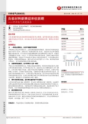 中科电气深度报告：负极材料新贵迎来收获期