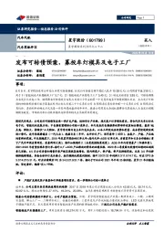 星宇股份系列点评之三十二:发布可转债预案,募投车灯模具及电子工厂