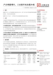 点评：产品销量增长，工业胶外延拓展加速