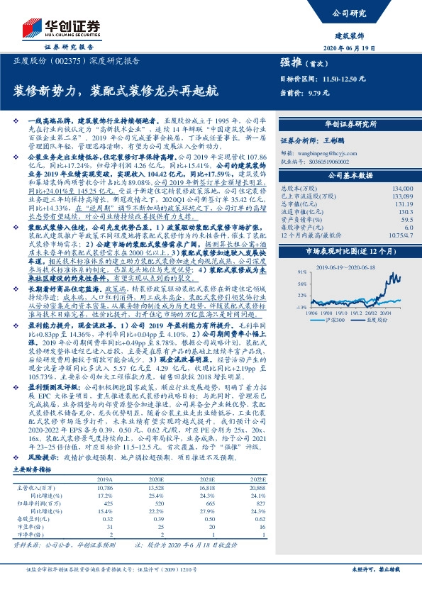 深度研究报告：装修新势力，装配式装修龙头再起航