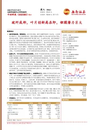 玻纤底部,叶片创新高在即,锂膜潜力巨大