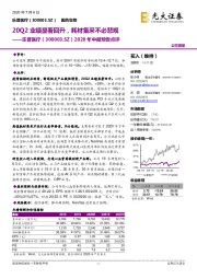 2020年中报预告点评：20Q2业绩显著回升，耗材集采不必悲观