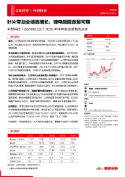 2020年半年报业绩预告点评:叶片带动业绩高增长,锂电隔膜放量可期