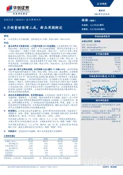 重大事项点评：6月销量继续增三成，新品周期渐近