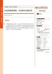 动态点评：Q2业绩表现亮眼，未来成长动能充足