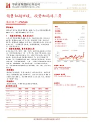 销售如期回暖，投资加码珠三角