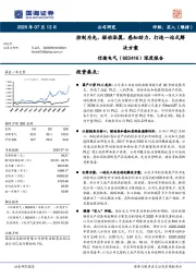 深度报告:控制为先,驱动添翼,感知助力,打造一站式解决方案