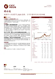 数据中心业务景气2Q20高增，下半年看好光伏业务回暖