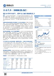 Q2扣非环比减亏，看好自主&长福继续发力