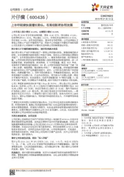 上半年延续快速增长势头,布局创新药协同发展