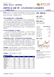 亿联网络公司点评:疫情导致Q2业绩下滑,公司自研云视讯平台迎来新增长