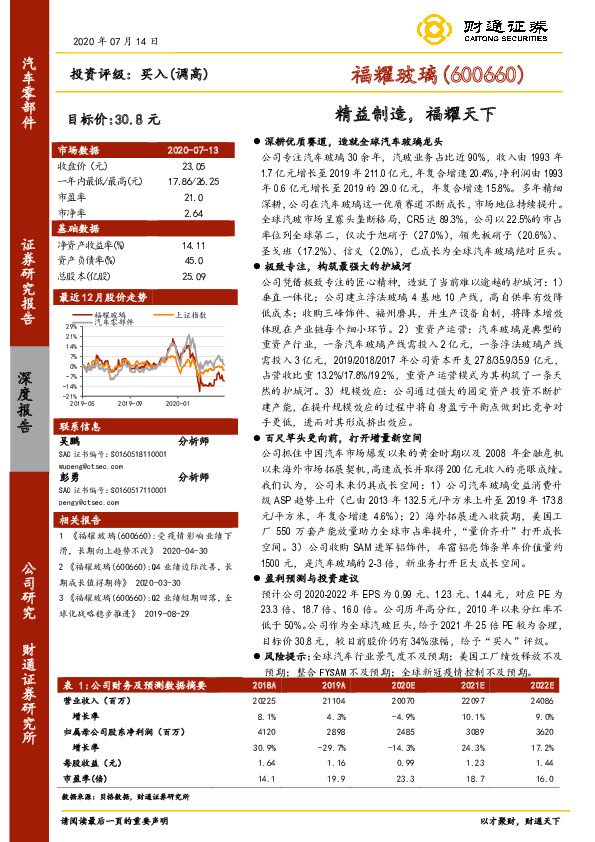 精益制造，福耀天下