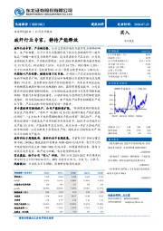 玻纤行业专家，静待产能释放
