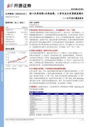 公司首次覆盖报告：核心品类创新+品类拓展，小家电龙头有望提速增长