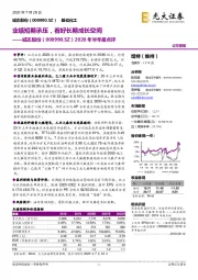 2020年半年报点评：业绩短期承压，看好长期成长空间