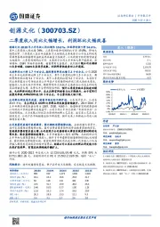 二季度收入同比大幅增长，利润环比大幅改善