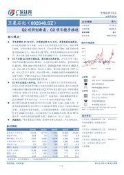 Q2利润创新高，C2项目稳步推进