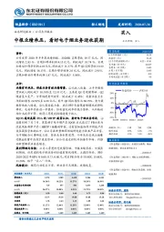 中报业绩承压，看好电子烟业务迎收获期