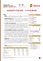 2020半年报点评：疫情拖累半年报业绩，下半年有望好转