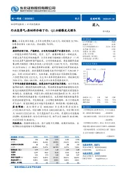 行业高景气+ 原材料价格下行，Q2业绩爆发式增长