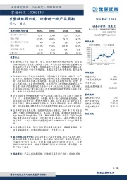 重整旗鼓再出发,迎来新一轮产品周期