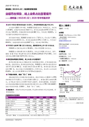 2020年半年报点评:业绩符合预告,线上业务占比显著提升