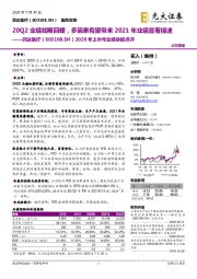 2020年上半年业绩快报点评：20Q2业绩如期回暖，多因素有望带来2021年业绩显著提速