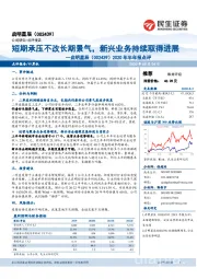 2020年半年报点评:短期承压不改长期景气,新兴业务持续取得进展