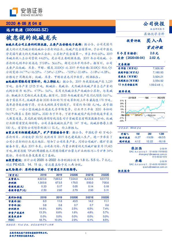 被忽视的纯碱龙头
