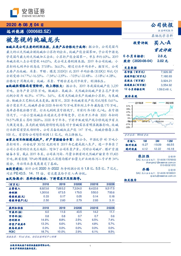 被忽视的纯碱龙头