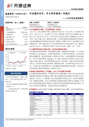 公司信息更新报告：开启量价齐升，市占率有望进一步提升