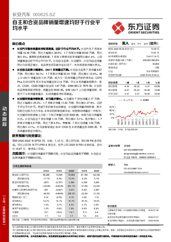 自主和合资品牌销量增速均好于行业平均水平