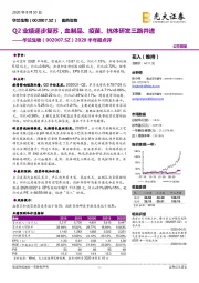 2020半年报点评：Q2业绩逐步复苏，血制品、疫苗、抗体研发三路并进