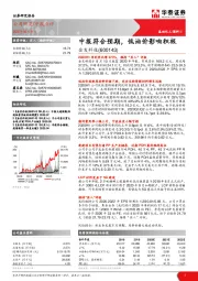 中报符合预期，低油价影响积极