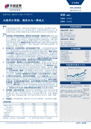 2020年中报点评：业绩符合预期，期待白马一骑绝尘