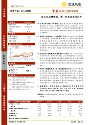 浙石化业绩释放，新一轮发展空间打开