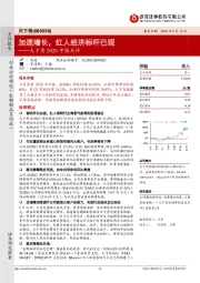天下秀2020中报点评：加速增长，红人经济标杆已现