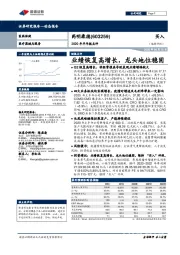 2020年半年报点评：业绩恢复高增长，龙头地位稳固