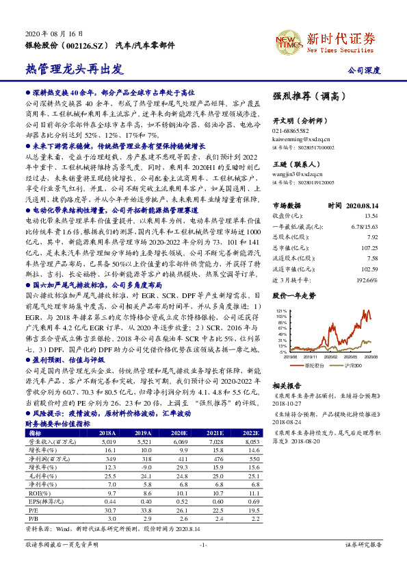 热管理龙头再出发