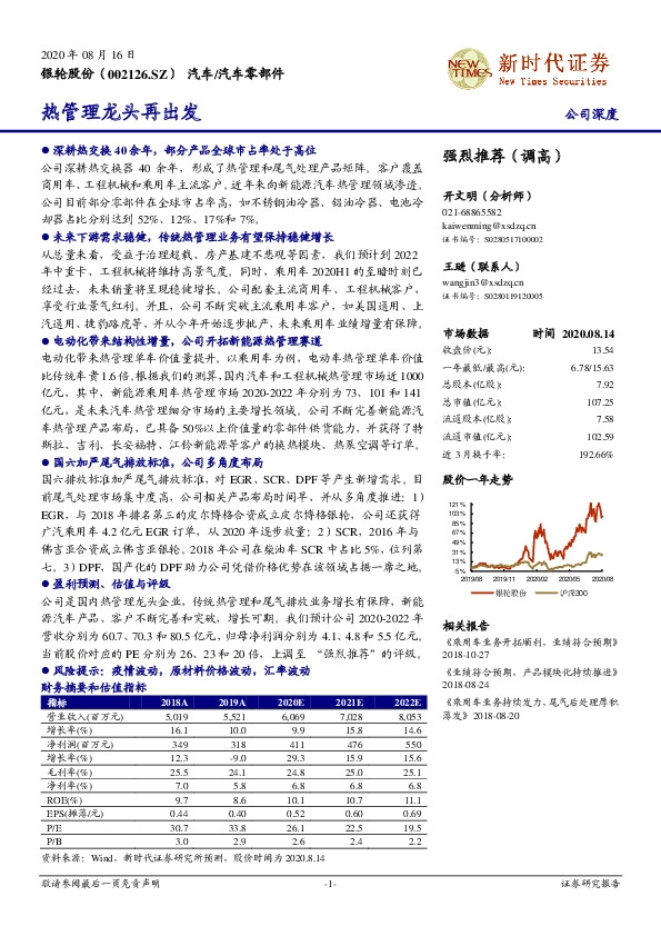 热管理龙头再出发