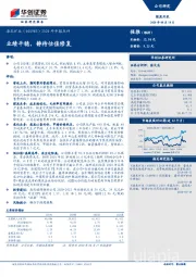 2020年中报点评：业绩平稳，静待估值修复